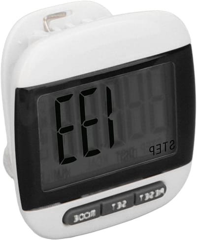 Stappenteller Clip - Wandelmeter Sportmeter - Fitness Doelen Bereiken - Groot LCD Scherm - N.v.t. - Zwart