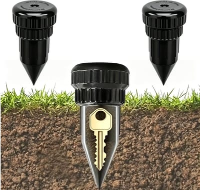 Dailygoods- Sleutelverberging Onopvallend - Sleutelkluisje Buiten - Set van 2 - Waterdicht - Robuust - Ideaal voor Tuin/Terras - Sleutelkluis