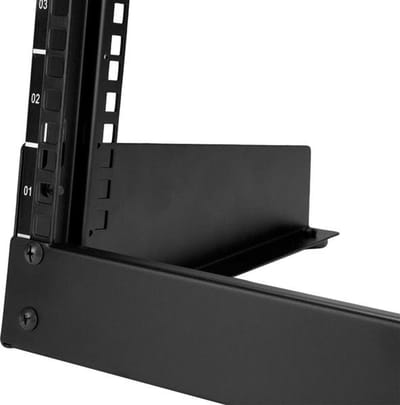 StarTech.com 8U PC Rack - 19 in. 2-Post Open Frame Rack - rack - 8U