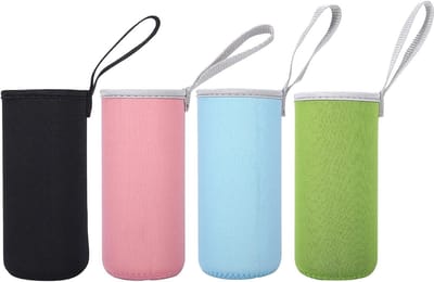 Dailygoods- Thermohoes 4 stuks - Neopreen Flessenhouder - Duurzaam en Lichtgewicht - 550 ml - Vaatwasmachinebestendig - Houdt Drinktemperatuur Vast