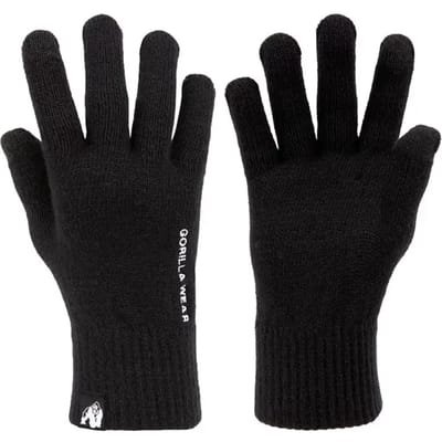 Gorilla Wear Waco Gebreide Handschoenen Zwart - S