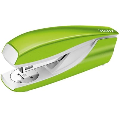 Leitz WOW Nietmachine - Nietcapaciteit Van 30 Vel - Inclusief Nietjes - Ideaal Voor Thuiskantoor - Groen