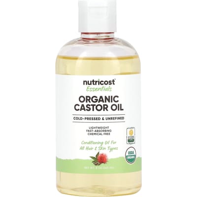 Essentiële Biologische Ricinusolie, 240 ml(8oz) beige