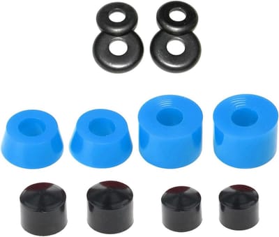 Skateboard Bussen Set - Longboard Onderdelen - Truck Prestaties Verbeteren - Hoge Elasticiteit - 12 Stuks - Blauw
