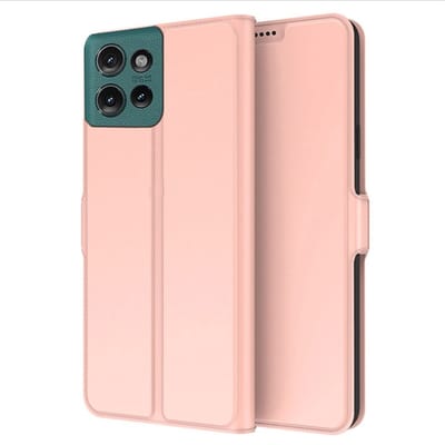 Coverup Hoesje - Geschikt voor Motorola Edge 50 Hoesje - Coverup Folio Book Case - Rose Gold