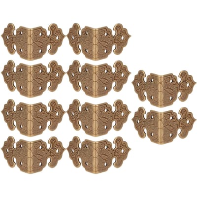 Protection d'angle Cuivre Outil de conservation d'angle de table pour Bijoux Cadeau Boîtes en bois Armoires Bronze bronze