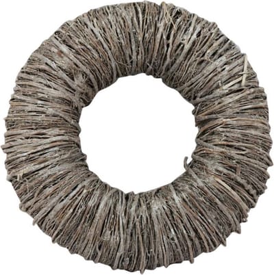 DBT Krans Landelijk Hout-Mactan Gras White Wash D 35 cm