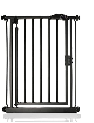 Bettacare Auto-Close Klemhek, Hondenhekje, 147cm - 154cm, Zwart