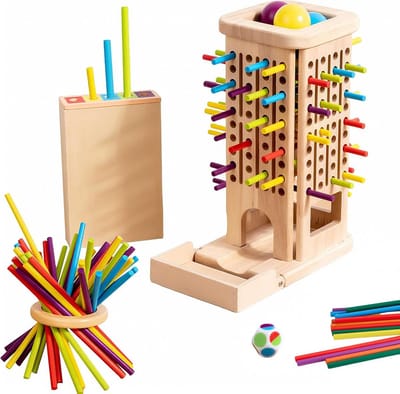 Houten Prikstokjes Kleurrijk - Knutselmateriaal & Decoratie