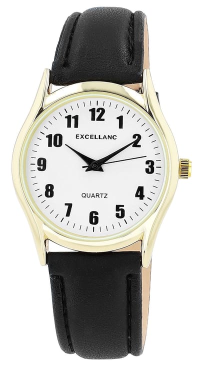 EXCELLANC Herenhorloge Imitatieleer Mineralglas