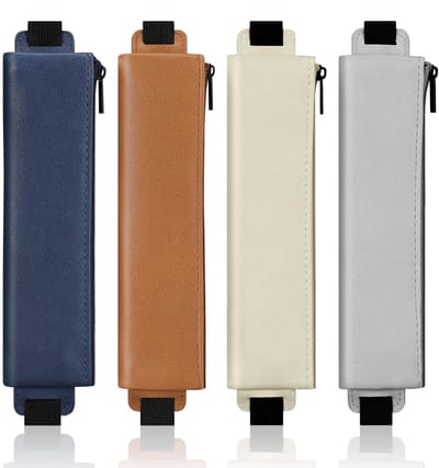Dailygoods- Etui met elastische band - Pennenetui - Pennenkoker - Verstelbaar - Ruimte voor 3-4 pennen - Geschikt voor notitieboek