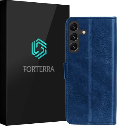 Hoesje Geschikt voor Samsung Galaxy A16 - Luxe Bookcase - Walletcase Hoes - Portemonnee - Cover - Donkerblauw