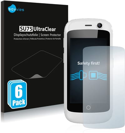 Savvies - Screenprotector voor Unihertz Jelly / Jelly Pro - Folie Beschermfolie transparant 6 Stuks