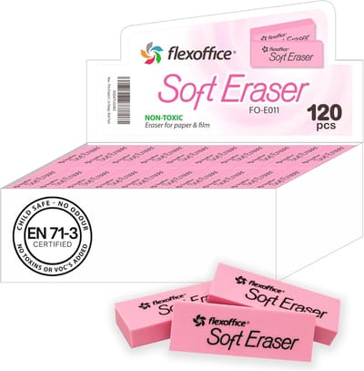 Roze Gummen - Bulk Pak - Schone Correcties - Minder Gomstof - 120 Stuks - Zachtroze