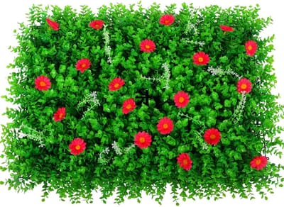 Kunstgras Muur - Groen Paneel - Decoratie Aanbrengen - Hoge Dichtheid - 8 Stuks - Groen