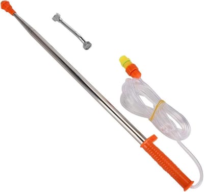 Sproeistang Roestvrij Staal - Verlengstang Mondstuk - Fruitbomen Steriliseren - Telescopisch Uitschuifbaar - 368 Gram - Zilverkleurig