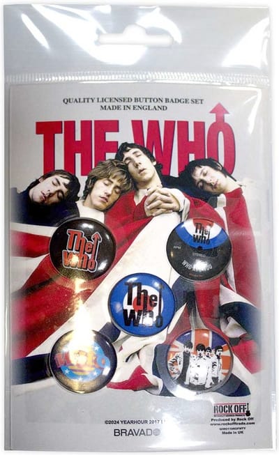 The Who - Target Badge/button - Set van 5 - Multicolours