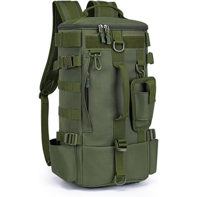 Sac à dos étanche pour matériel de pêche Léger Sac pour équipement de pêche avec 15L de rangement Tissu Oxford résistant Multiples options de transport pour les voyages en plein air black