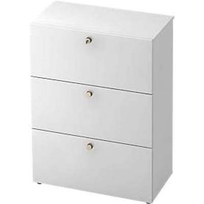TOPAS LINE archiefkast, 3 dossierhoogtes, met volledig uittrekbare lade, wit/wit