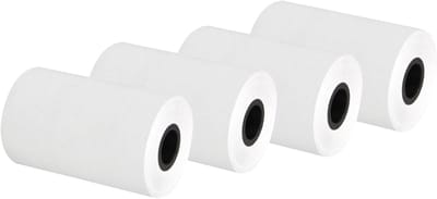 Thermisch Afrekpapier, 4 Rollen 57x40 Mm, Wit Papier voor Kassasystemen en POS Printers, Geschikt voor 58mm Thermische Printers