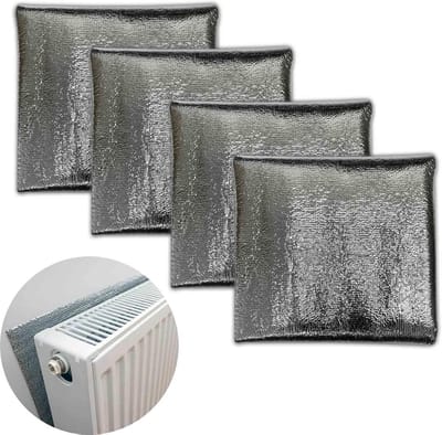 4x Reflecterende Isolatie Folie voor Radiator - Warmte Terugkaatsend en Tochtwerend
