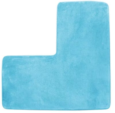 L-vormige badmat - zachte antislip vloermat voor douche en toilet