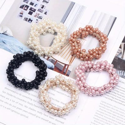 35 Stuks Zoete Nep Parel Haaraccessoires Set Inclusief Nep Parel Haarbanden En Haarlussen gray