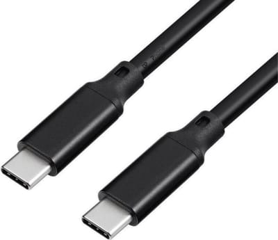 DrPhone TITAN4 USB C Naar USB C Kabel - USB-C 3.2 Gen 2 4K UHD 20Gbps Data - 20V/ 5A 100W PD Snel Laden Kabel - E-Mark Chip - Oplaadkabel - Audio + Video Uitvoer - 1M - Zwart