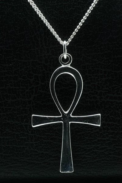 Zilveren Ankh ketting hanger XL