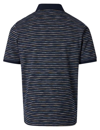 CASA MODA comfort fit heren polo - blauw dessin