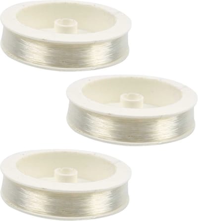 Nylon hobby draad - 3x - 0,4 mm x 100 meter - rijgdraad - transparant - sieraden maken