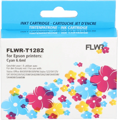 FLWR - Cartridges / Epson T1282 / cyaan / Geschikt voor Epson
