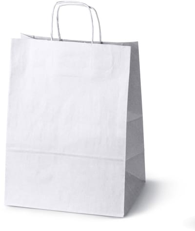 Grote Witte Papieren Tassen 305x170x425mm - Milieuvriendelijk & Stevig