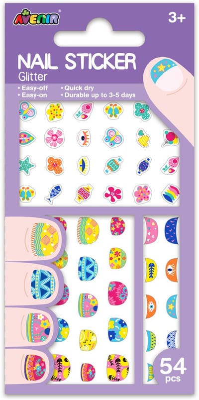 AVENIR Nagelstickers - Bloemen - 54 Stuks - Blijft 3 Tot 5 Dagen - 3 Jaar