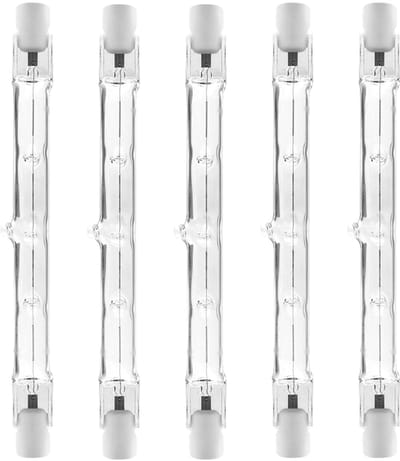 Modee R7s Halogeenlamp 118mm - 100W 900lm 230V - Staaflamp - Warm Wit Licht - Dimbaar - 5 Halogeenlampen