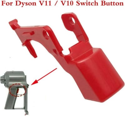 TLVX Sterke Trigger voor Dyson V10 / V11 / Dyson Switch Button / Dyson knop / Stofzuiger trigger / V10 / V11 /Dyson stofzuiger knop rood / Aan- uit knop Dyson / Trigger vervanger Dyson / Verstevigd model / Extra sterk / 1 stuks