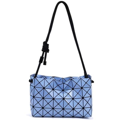 Japanse Levenslange Tofu Zak Geometrische Diamant Trekkoordtas Modieuze Eenvoudige Enkelschouder Crossbody Handtas 25*8*16 gray