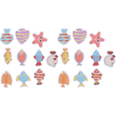 2 Sets Autocollants Antidérapants pour Baignoire Mats Colorés Poissons Auto-Adhésifs Imperméables Anti-Moisissures Sûrs pour white