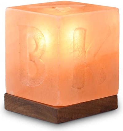 Himalaya Zoutlamp ABC Kubus, 44141, 10x10x12cm