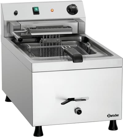Bartscher 12L-10 Enkel Vrijstaand 9000 W Frituurpan Zilver