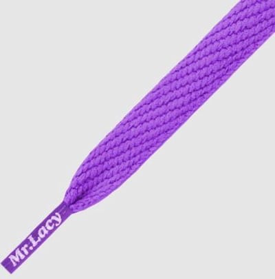 Mr.lacy schoenveters 130cm lang 10mm breed licht-paars