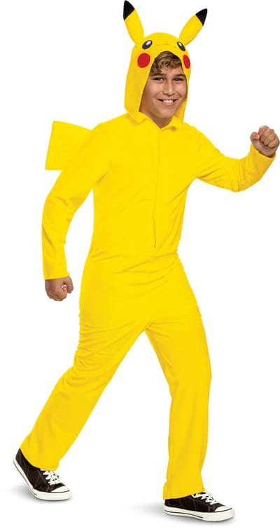 POKÉMON, PIKACHU JUMPSUIT MET CAPUCHON DELUXE, MAAT M (7-8 JAAR)
