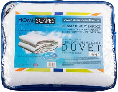 Homescapes Peuter- & Kinderdekbed 120x150 cm – Zomerdekbed – Warmteklasse 3 – Super Microvezel – OEKO-TEX®