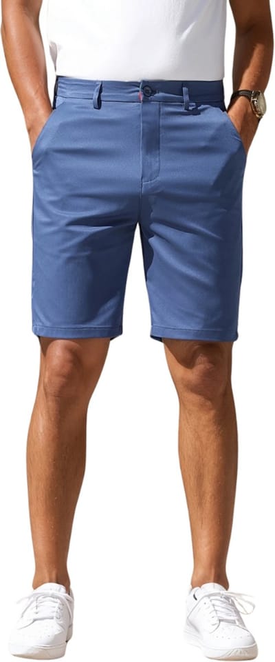 Livano Korte Broek Heren - Golfbroek - Spijkerbroek - met Zakken - Volwassenen - Jongens - Shorts - Blauw - Maat S