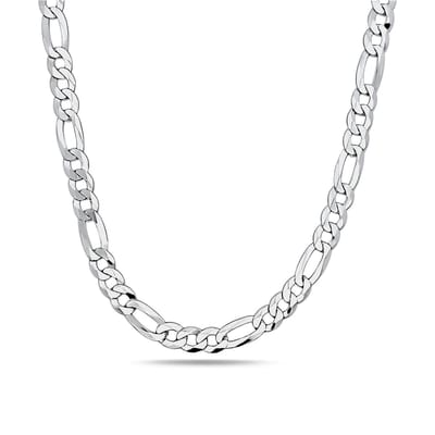 Juwelier Zwartevalk zilveren figaro schakel ketting - 25.156-8.0mm/65cm