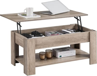 Hoogte verstelbare salontafel met opbergruimte - Modern design voor uw woonkamer
