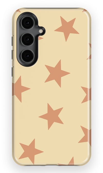 DripCase Hoesje Samsung Galaxy S24 Plus | Sterren Design | Magnetisch Opladen | 2-in-1 Ontwerp | Stars Backcover Amber Dust