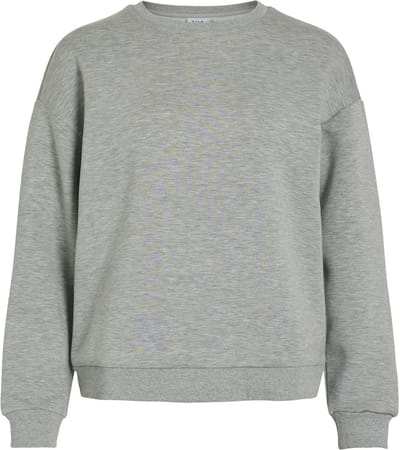 Vila Trui Visandy L/s Sweat Top - Noos 14103140 Light Grey Melange Dames Maat - L