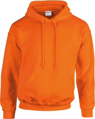 Gildan Heavy Blend™ Adult Hooded Sweatshirt GI18500 - Safety Orange - XXL