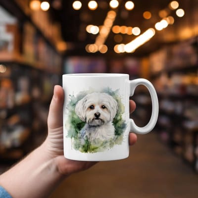 Mok Maltese hond